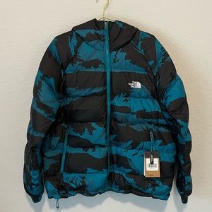 The North Face Hydrenalite Printed 600 Down Hooded Puffer Coat Size Large $280